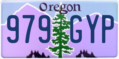 OR license plate 979GYP