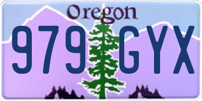 OR license plate 979GYX