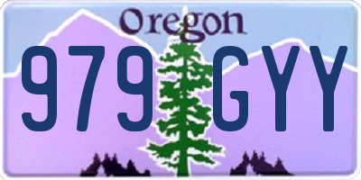 OR license plate 979GYY