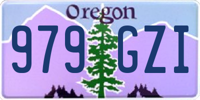 OR license plate 979GZI