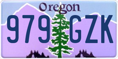 OR license plate 979GZK