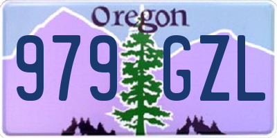 OR license plate 979GZL