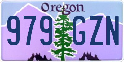OR license plate 979GZN