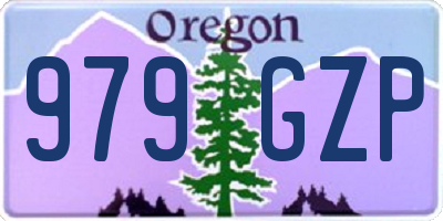 OR license plate 979GZP