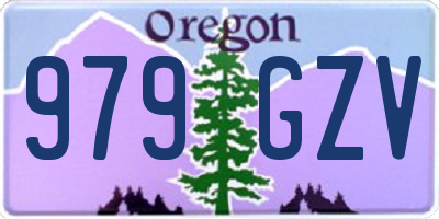 OR license plate 979GZV