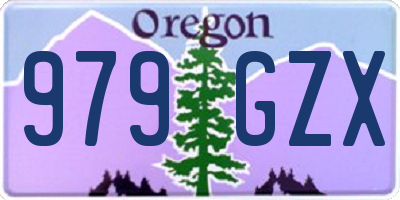 OR license plate 979GZX