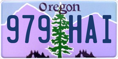 OR license plate 979HAI