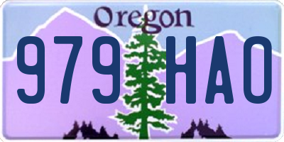 OR license plate 979HAO