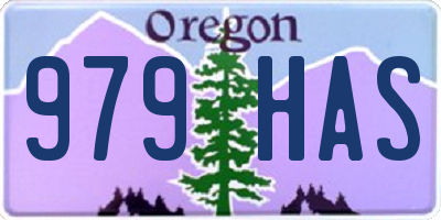 OR license plate 979HAS