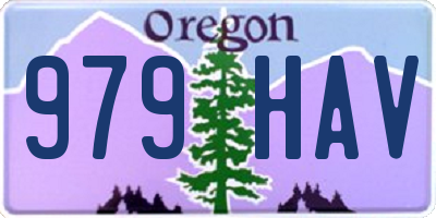 OR license plate 979HAV