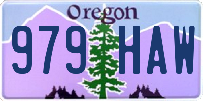 OR license plate 979HAW