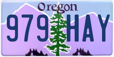 OR license plate 979HAY