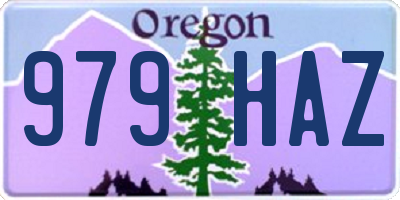 OR license plate 979HAZ