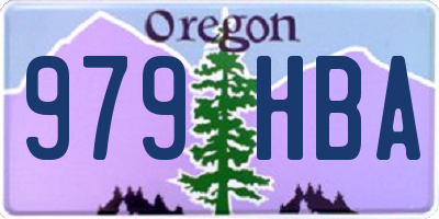 OR license plate 979HBA