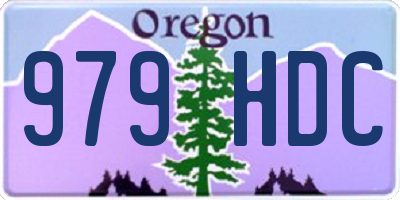 OR license plate 979HDC