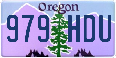 OR license plate 979HDU