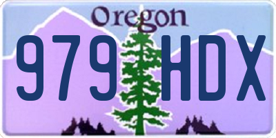 OR license plate 979HDX