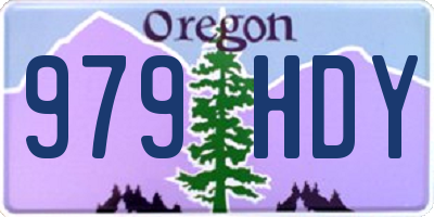 OR license plate 979HDY