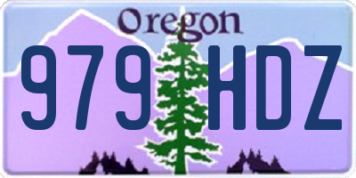 OR license plate 979HDZ
