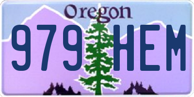 OR license plate 979HEM