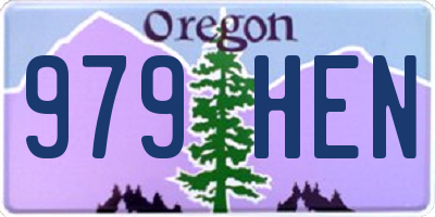 OR license plate 979HEN