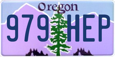 OR license plate 979HEP