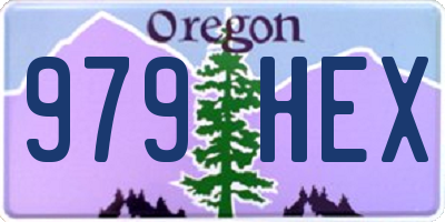 OR license plate 979HEX