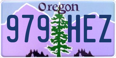 OR license plate 979HEZ