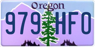 OR license plate 979HFO