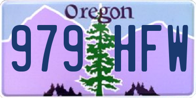 OR license plate 979HFW