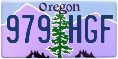 OR license plate 979HGF