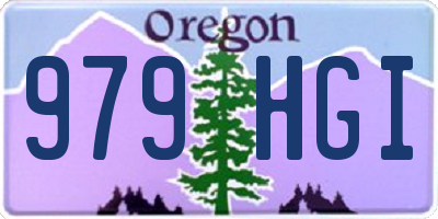 OR license plate 979HGI