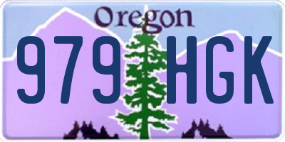 OR license plate 979HGK