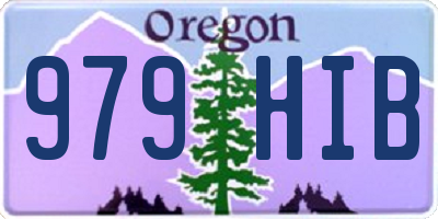 OR license plate 979HIB