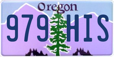 OR license plate 979HIS