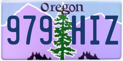 OR license plate 979HIZ