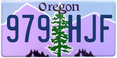 OR license plate 979HJF