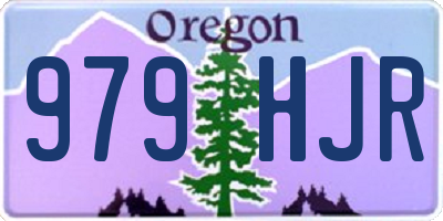 OR license plate 979HJR