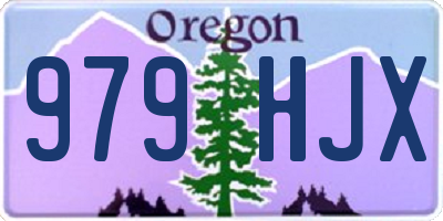 OR license plate 979HJX