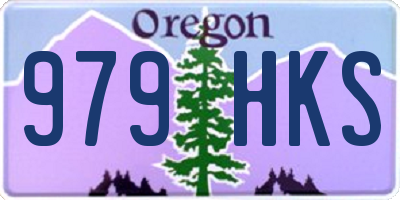 OR license plate 979HKS