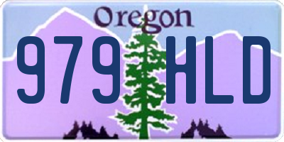 OR license plate 979HLD