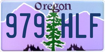 OR license plate 979HLF