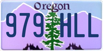 OR license plate 979HLL