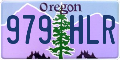 OR license plate 979HLR