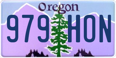 OR license plate 979HON