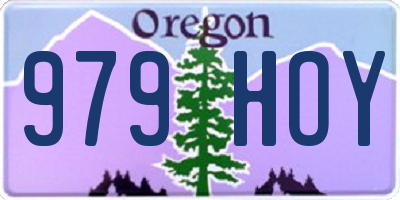 OR license plate 979HOY