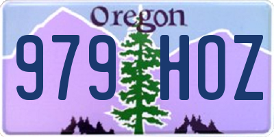 OR license plate 979HOZ