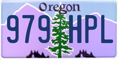 OR license plate 979HPL
