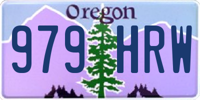 OR license plate 979HRW