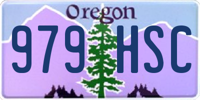 OR license plate 979HSC